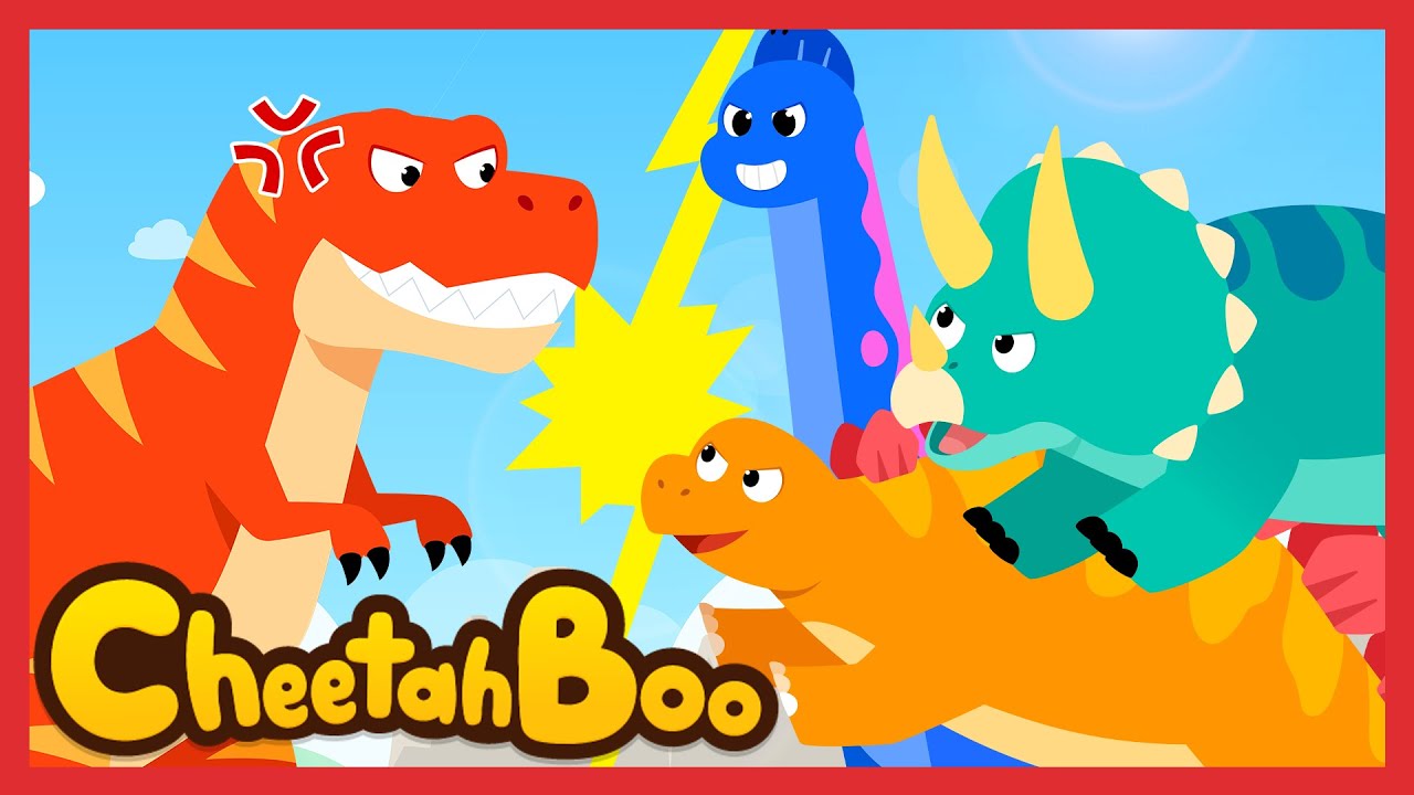 Ayo Tolong Teman-Teman! Dinosaurus Herbivora! 🦕🌿 | Lagu anak indonesia | Lagu Anak | #Cheetahboo