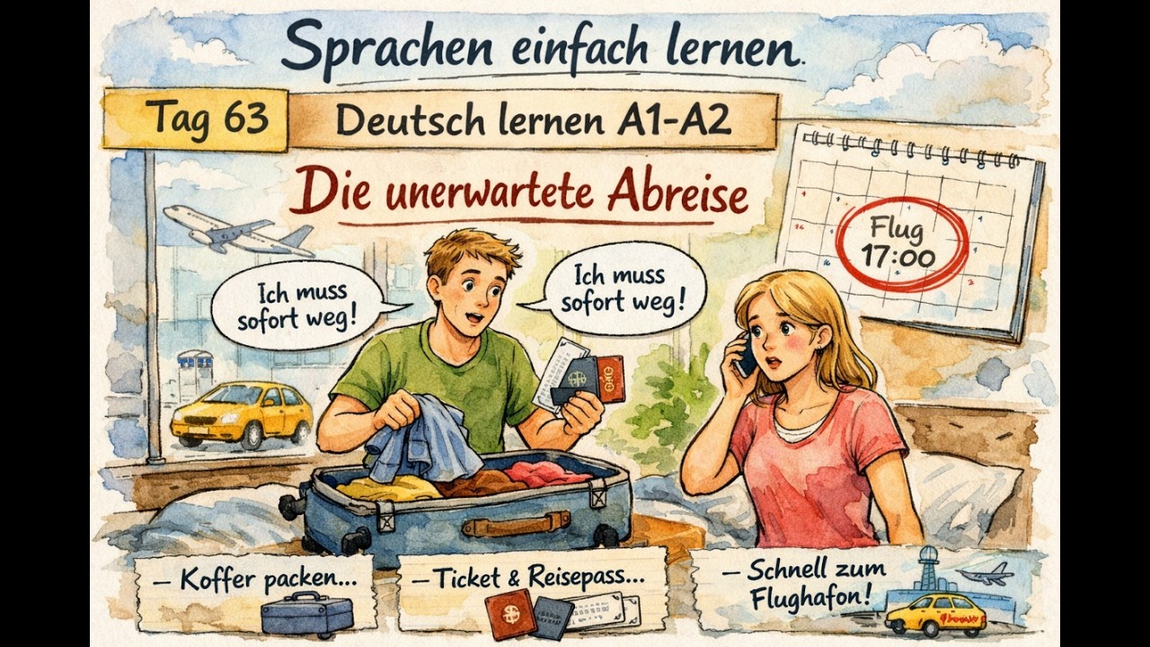Tag 63 Deutsch lernen A1-A2 