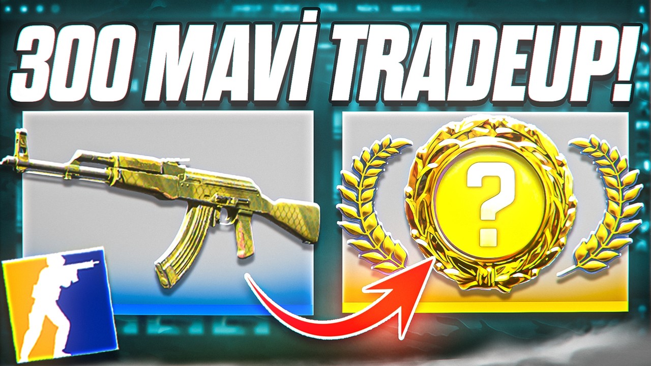 CS2'DE 300 MAVİ İLE TRADE UP! - KIRMIZI TRADEUP - ELDİVEN HEDİYELİ