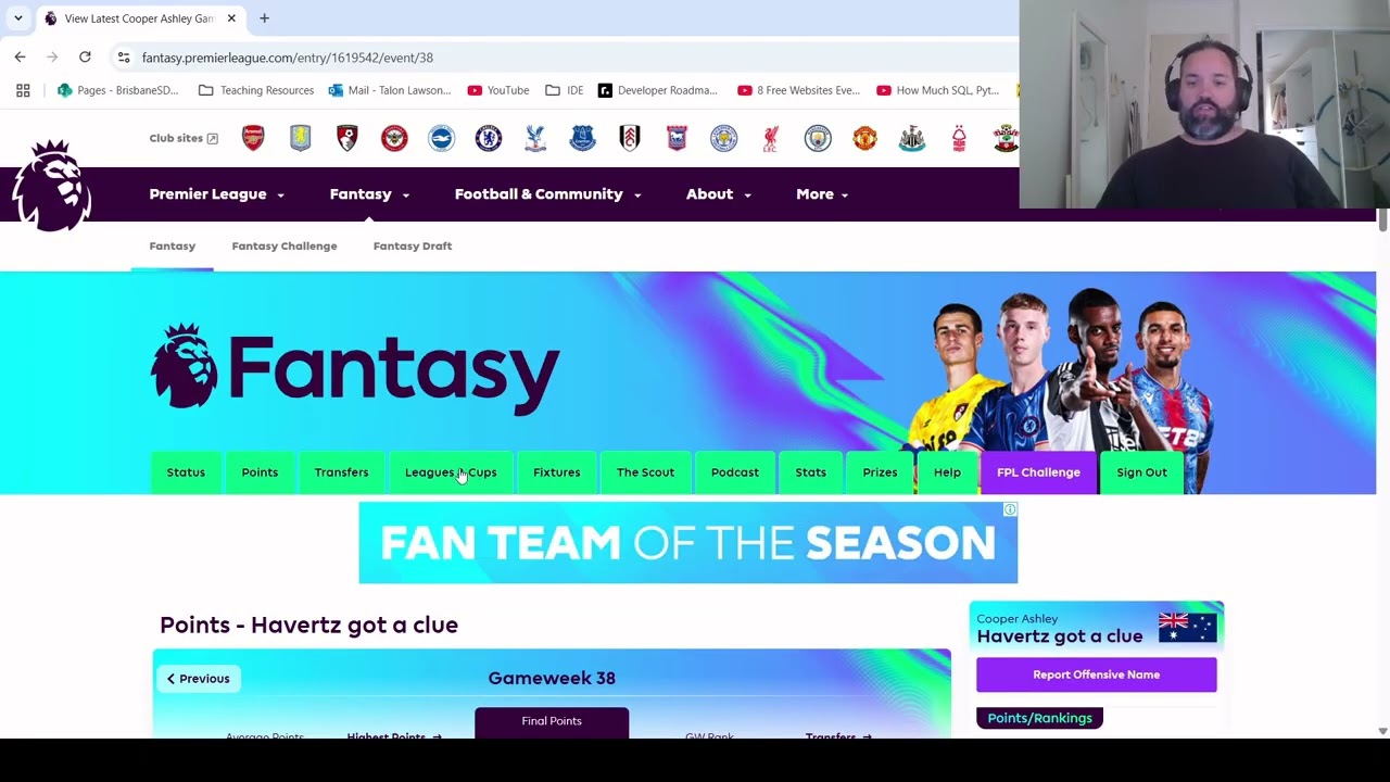 FPL 2024-25 Game Week 38 Review
