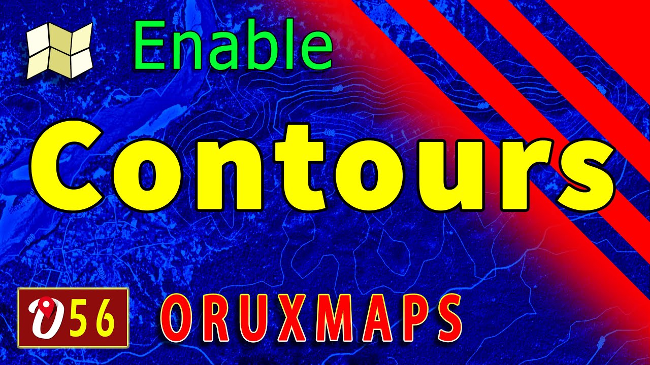 Enable Contours in Google Hybrid Map