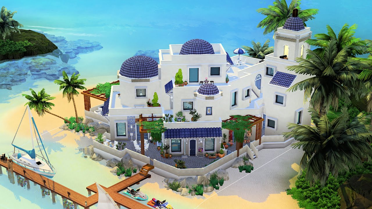 ОСТРОВ САНТОРИНИ | Sims 4