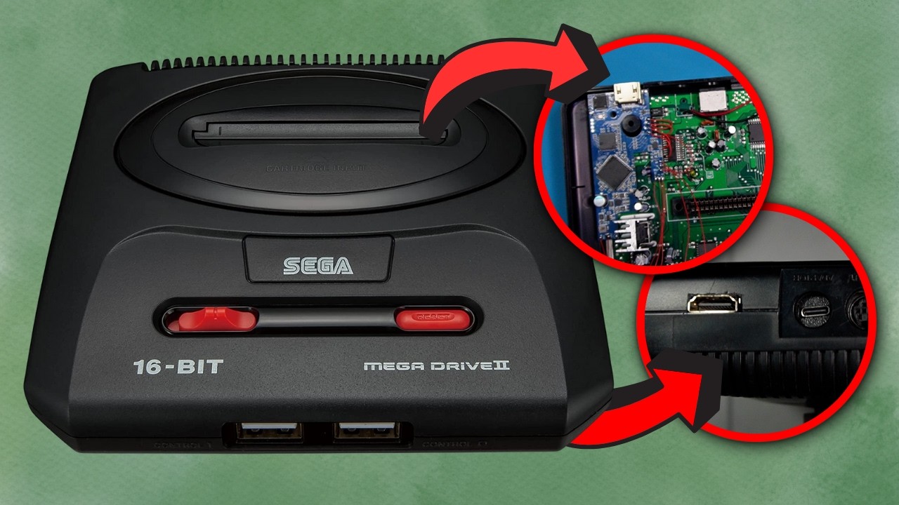 Turbocharge Your Sega Mega Drive 2: HDMI & USB-C Mods Explained!