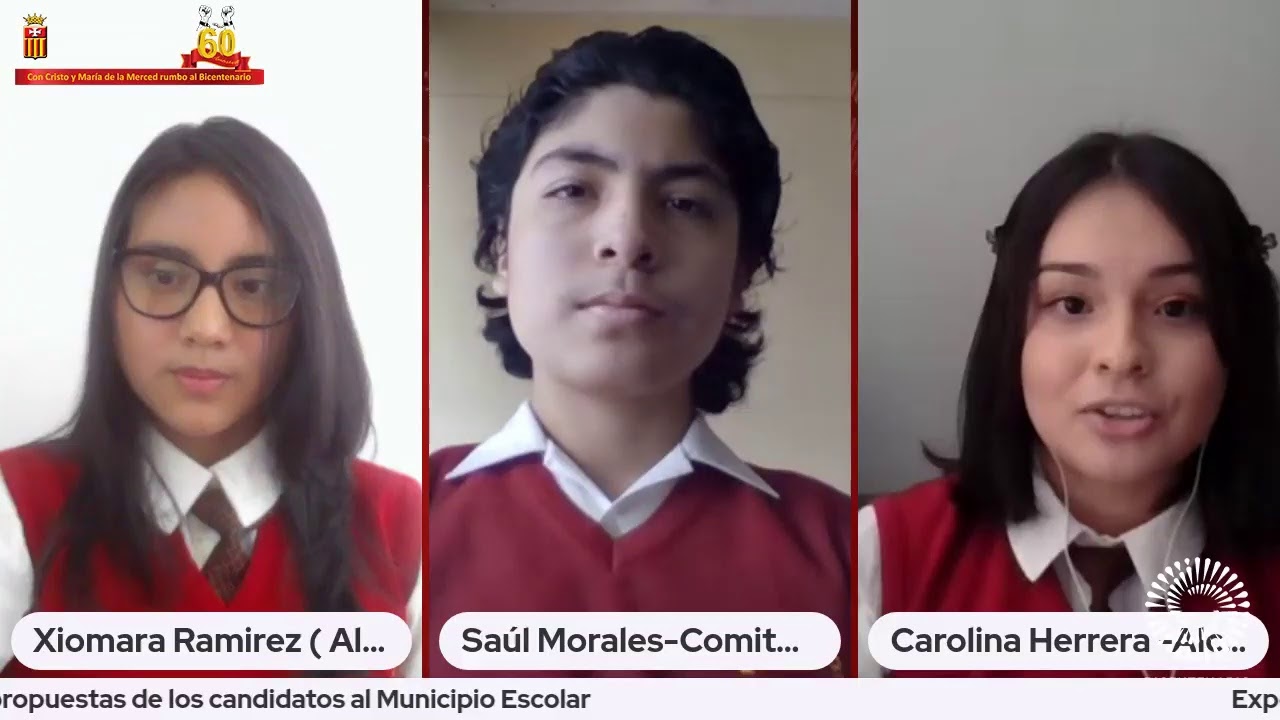 Exposición de propuestas de los candidatos al Municipio Escolar Mercedario