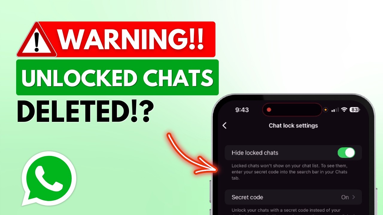 Разблокируйте заблокированные чаты в WhatsApp — БЕЗ ПОТЕРИ сообщений.