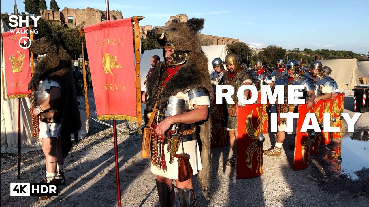 Rome's Birthday- Natale di Roma - Italy 2023 - 4K HDR Walking Tour 60fps