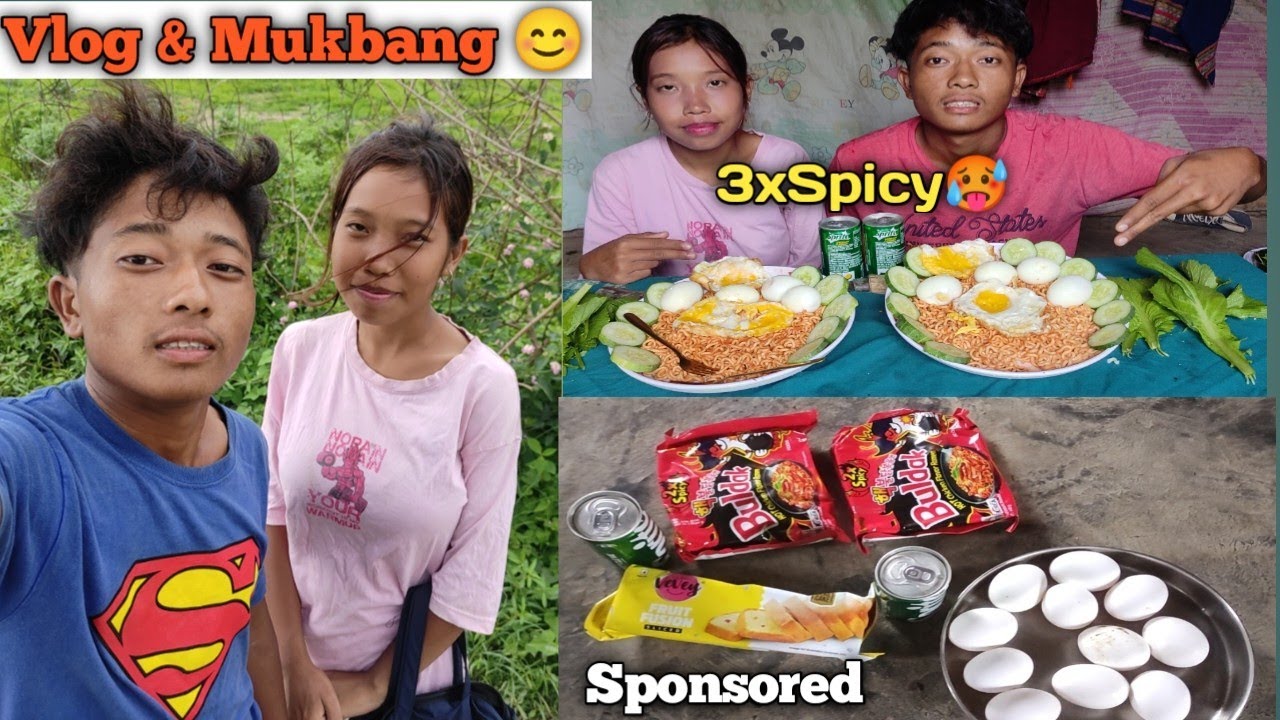 Mukbang ana bol kit ute na 😅 Spicy Noodles 3x 🥵🥵 @KukiTahChapaCouple ☺️