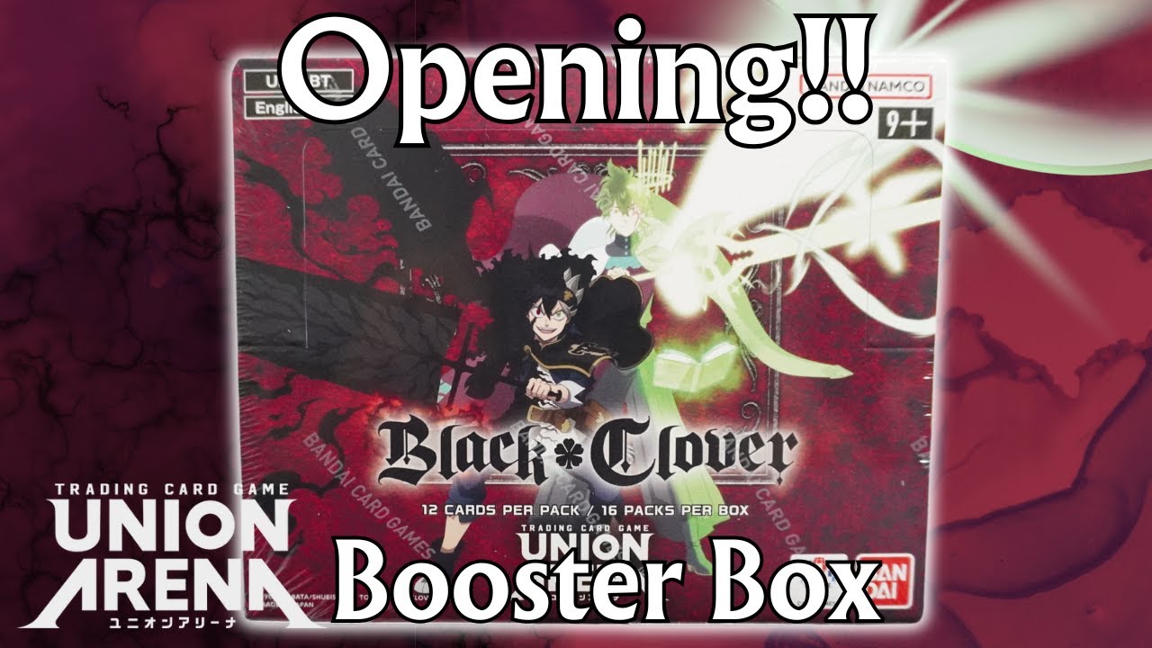 Union Arena TCG Black Clover Booster Box Opening & Unboxing! | UE08BT | Union Arena Card Game