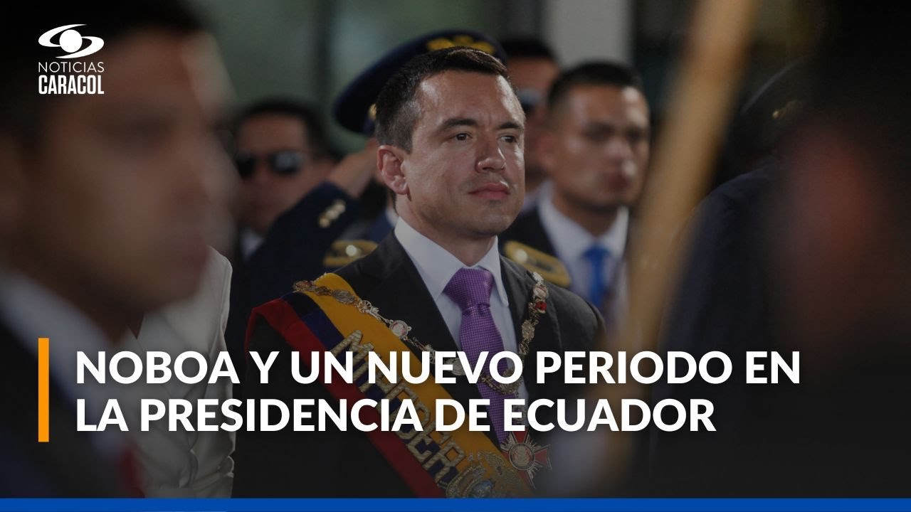 Así fue la posesión de Daniel Noboa como presidente de Ecuador hasta el 2029