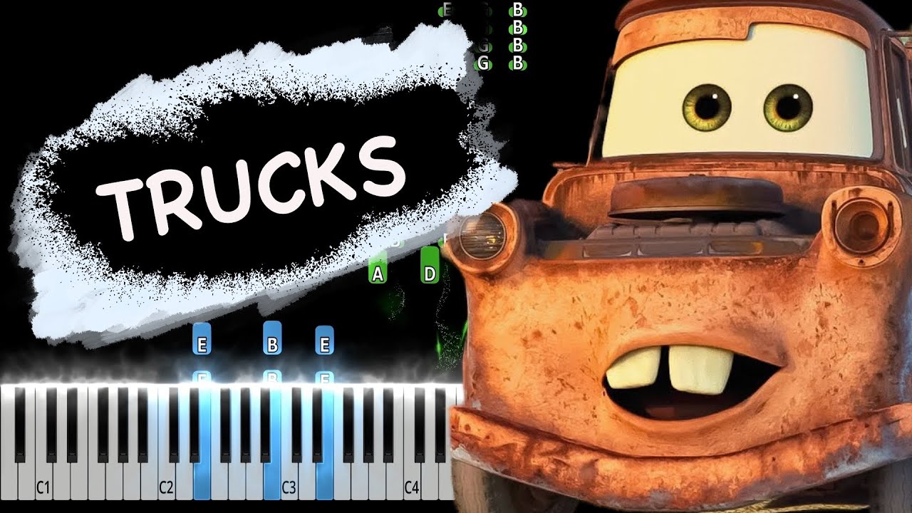 Cast - TRUCKS (From Cars on the Road) Piano Tutorial