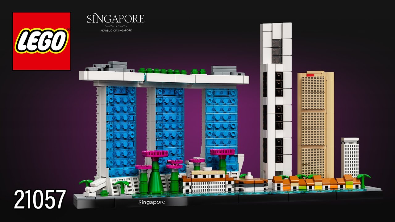LEGO® Architecture Skyline Collection model of Singapore (21057)[827 pcs] Building Instructions