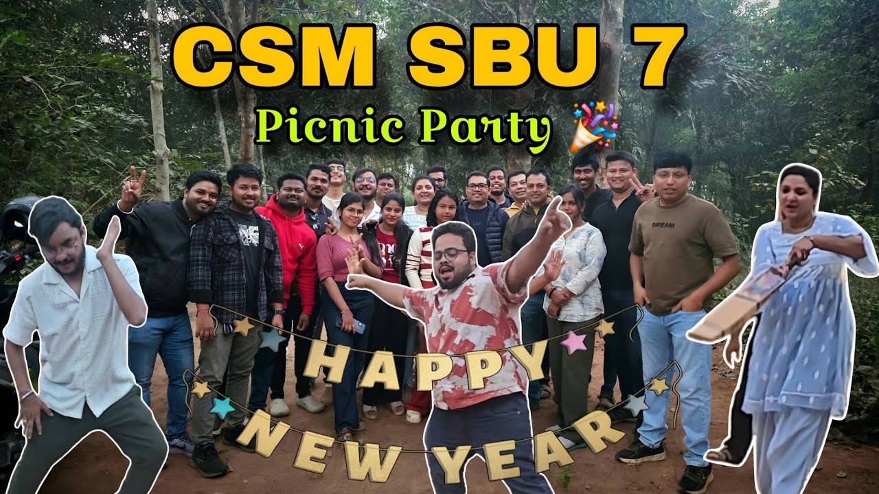 CSM SBU 7 Picnic Party 🎉 || New Year Picnic Party || Jaydev Vatika Picnic Party #picnic #csm #bbsr 