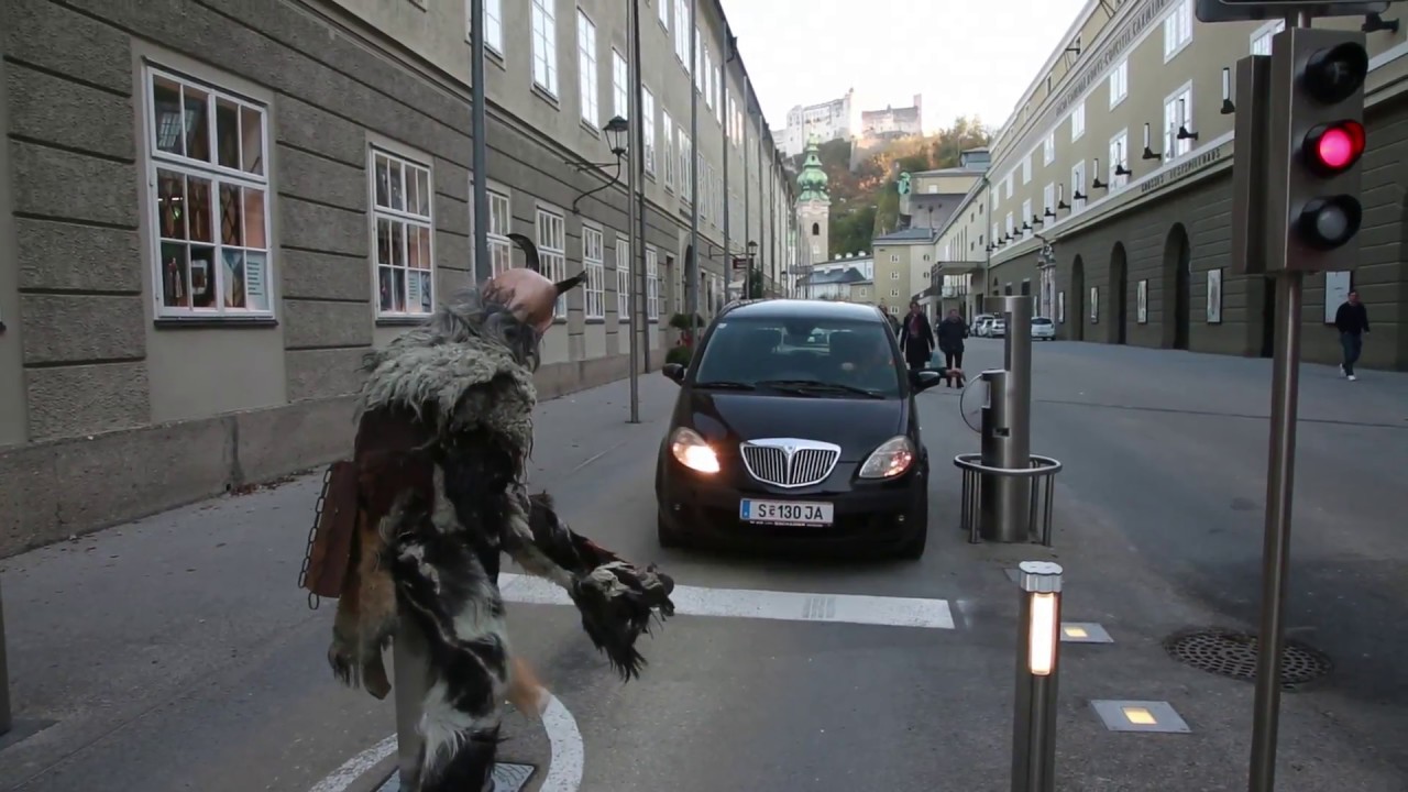 Krampus am Poller