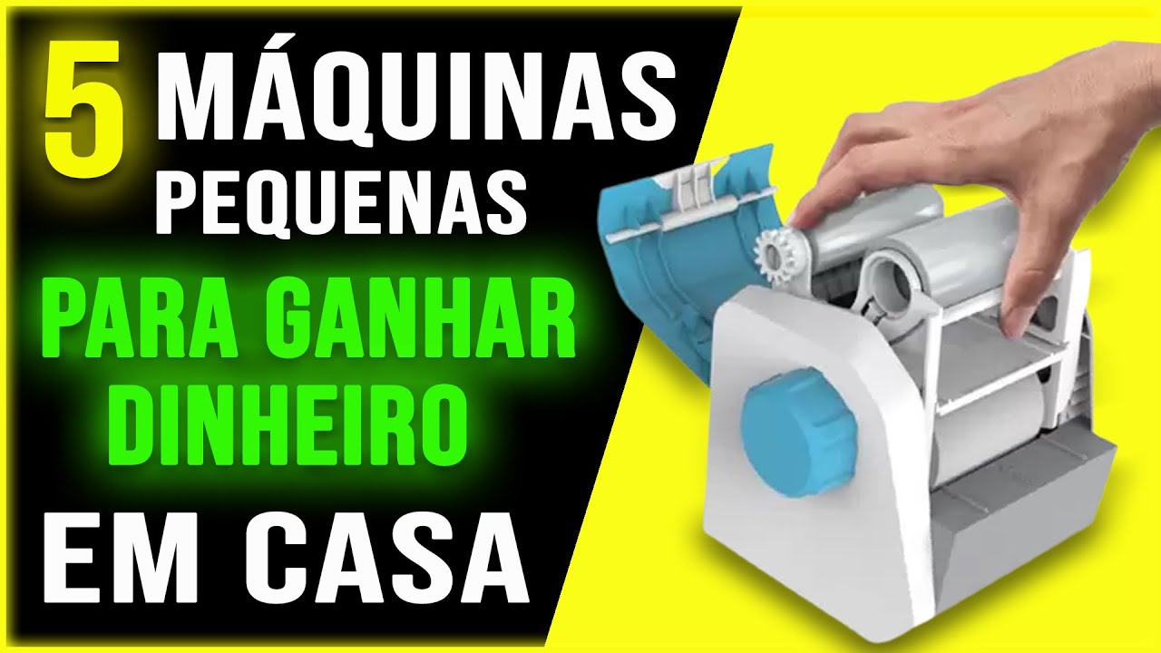 5 MAQUINAS PEQUENAS para GANHAR DINHEIRO em CASA e ABAIXO de R$800,00 [Máquinas Lucrativas 2022] 💰🤑