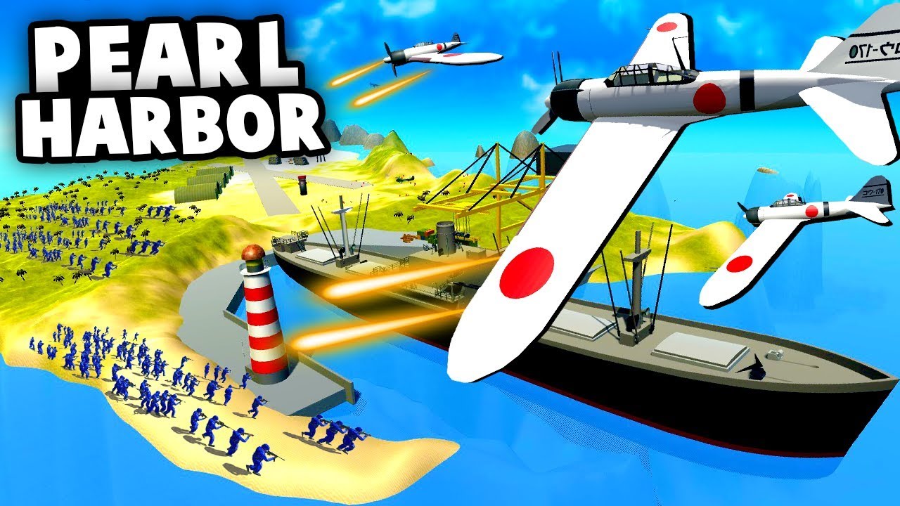 BATTLE of PEARL HARBOR! The PACIFIC WAR of WW2! (Ravenfield Best Mods)