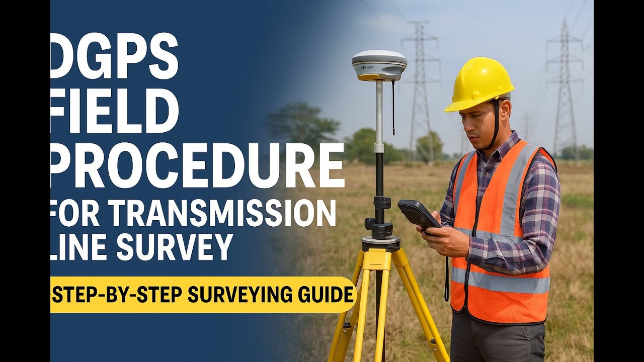 How to Conduct DGPS Survey for Transmission Line Projects | Field Procedure Explained