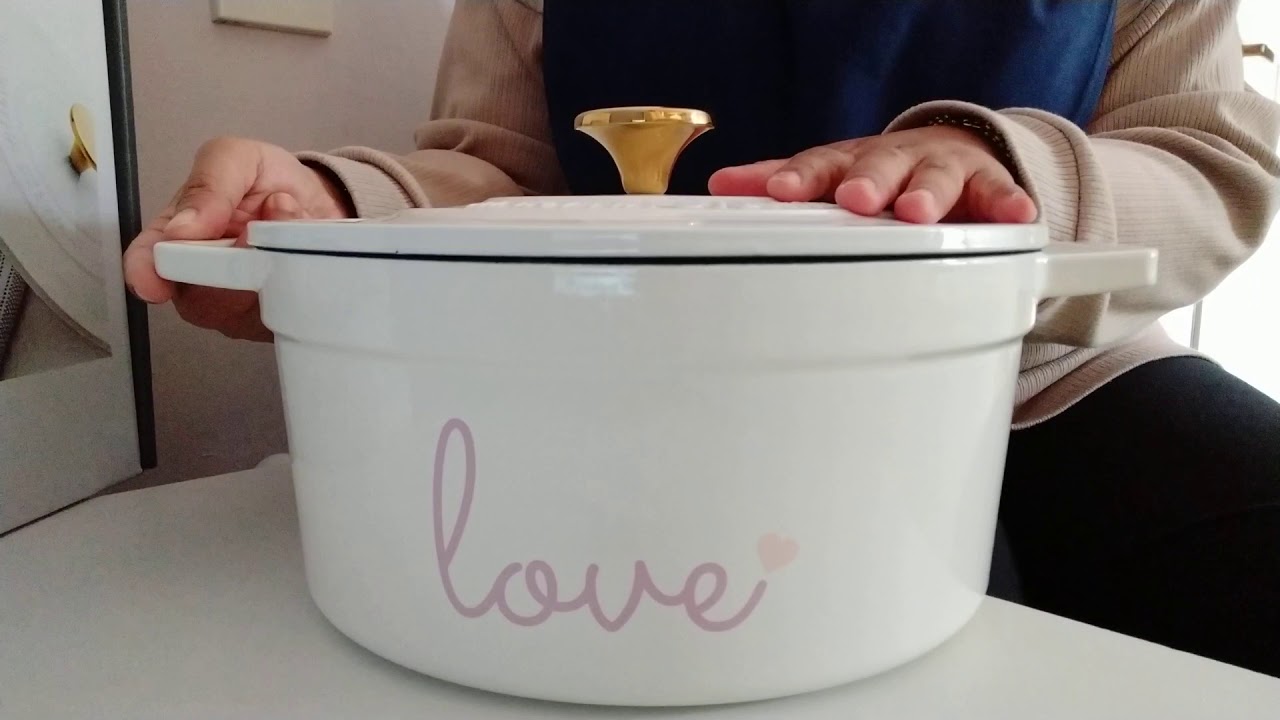 Martha Stewart 6qt 'Love' Enameled Cast Iron Round Casserole