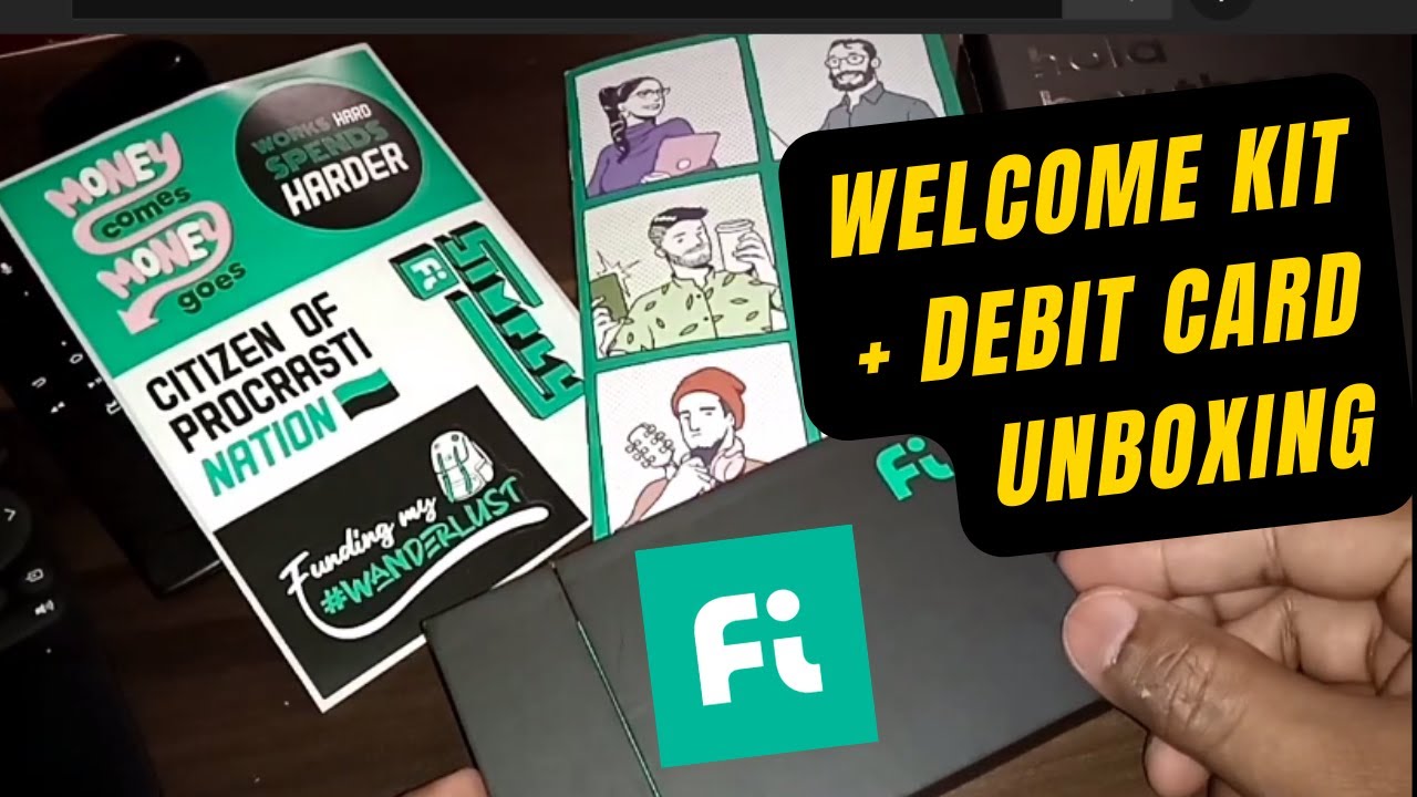 Fi Bank Welcome + Debit Card Kit Unboxing