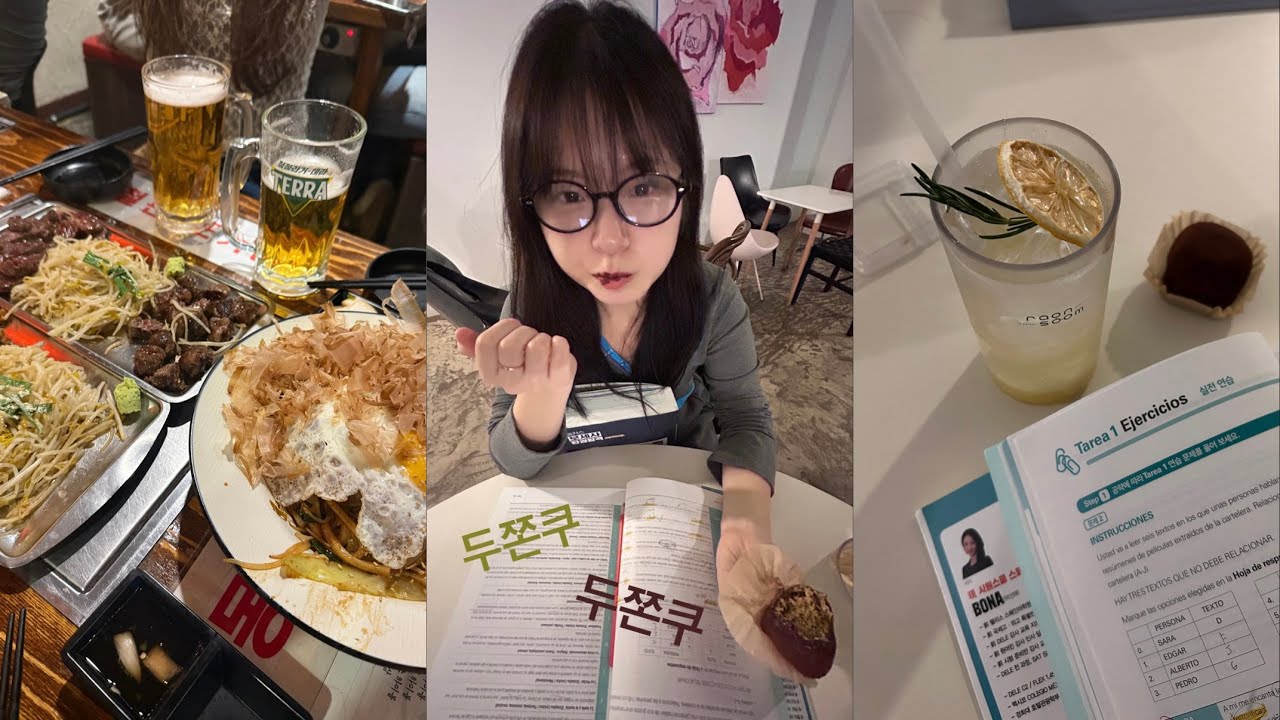 대학생 Vlog | 먹짱로그🐒 . 겨울동안 무엇을 먹었나요?. 첫 두쫀쿠🧆