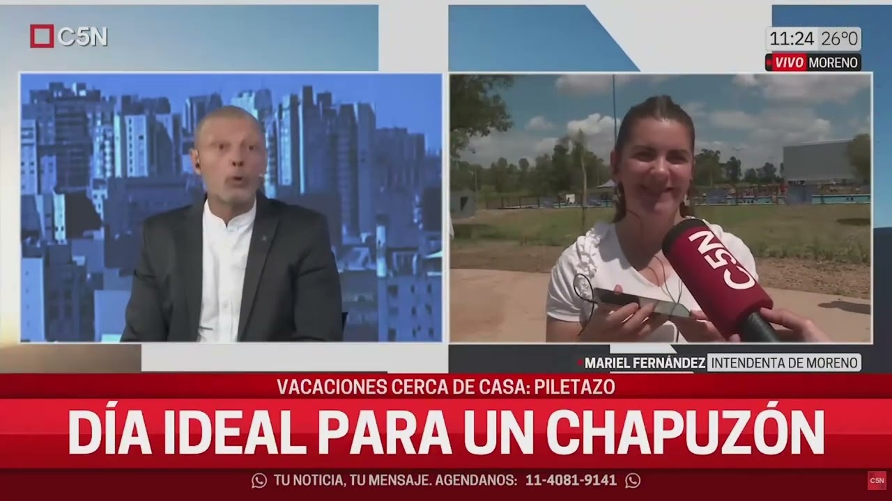 🌊 La pileta con olas del DAM en C5N ❤️