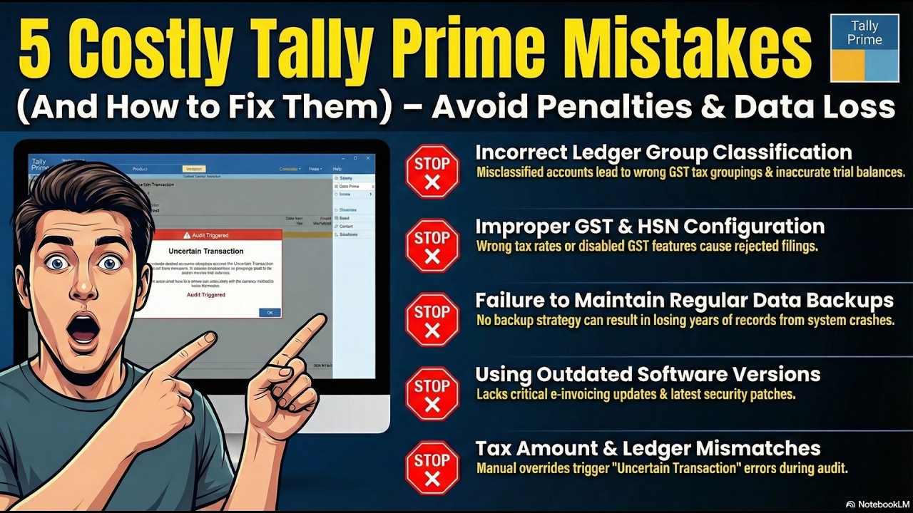 Hidden GST Mistakes in TallyPrime (How to Check Before a Notice)