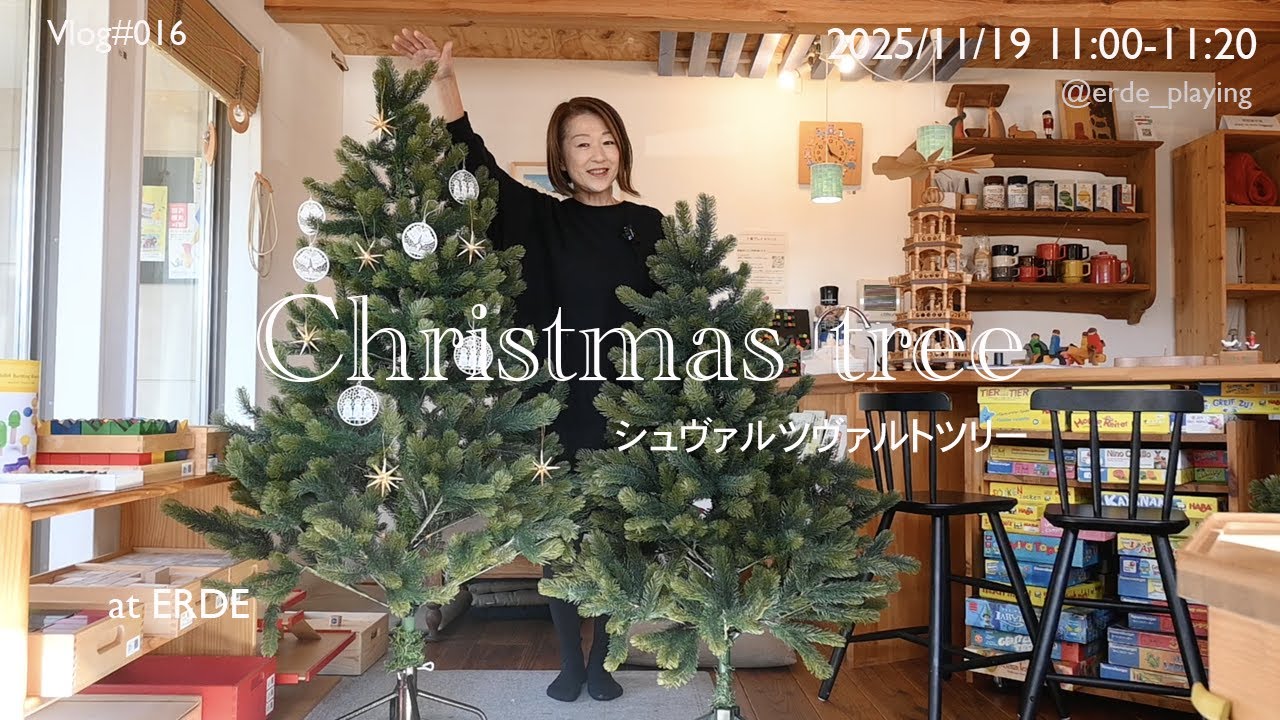 【クリスマスツリー】Vlog#016 クリスマスツリーを出しました！組み立て＆オーナメントを飾りました。