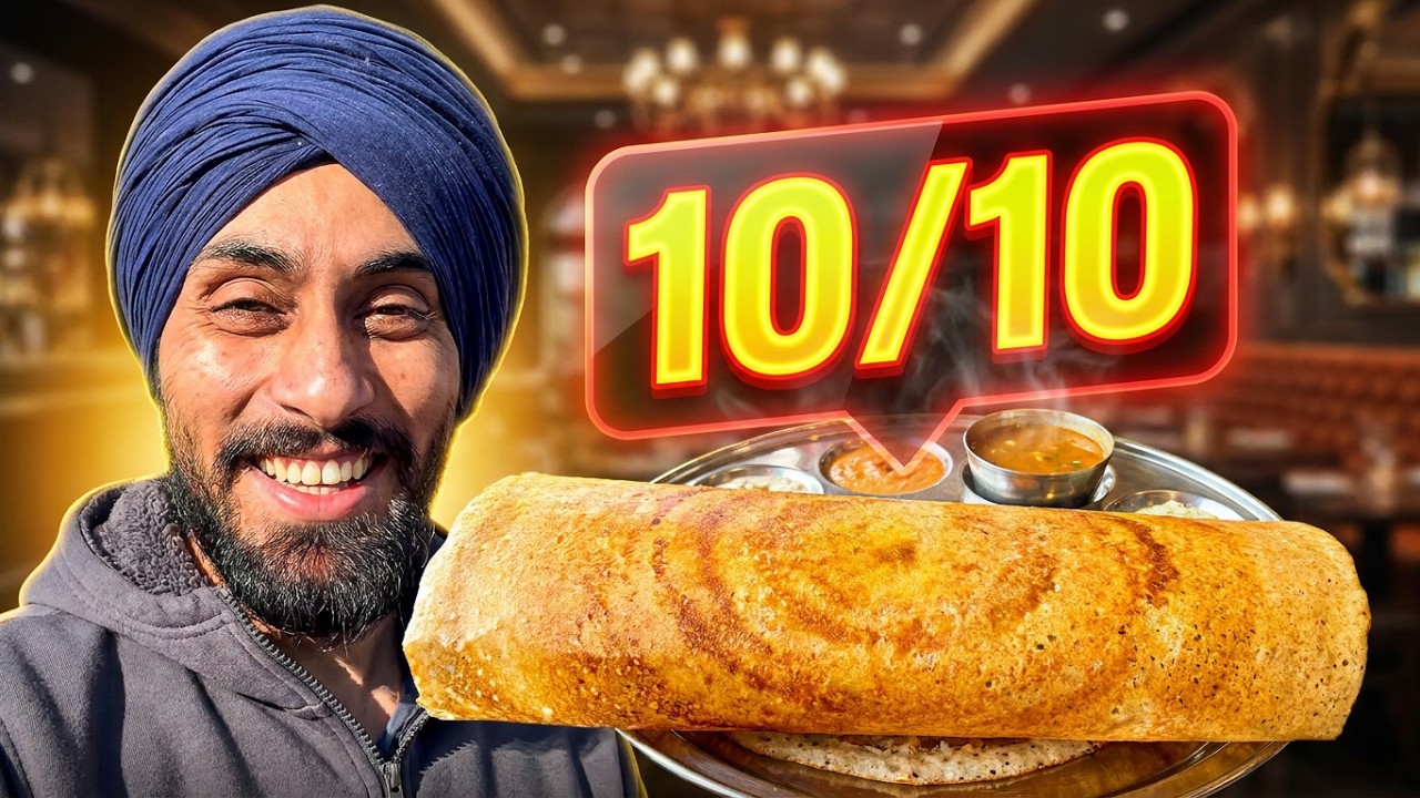 Punjabi Trying Masala Dosa I Exploring South Indian Food in Calgary | Calgary Winter | INDER Canada