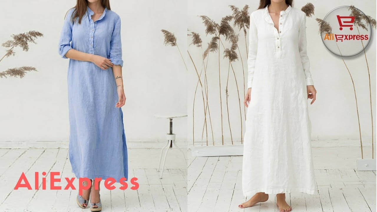 Dress From Aliexpress. ZANZEA 2018 Women Autumn Casual Loose Cotton Dresses.