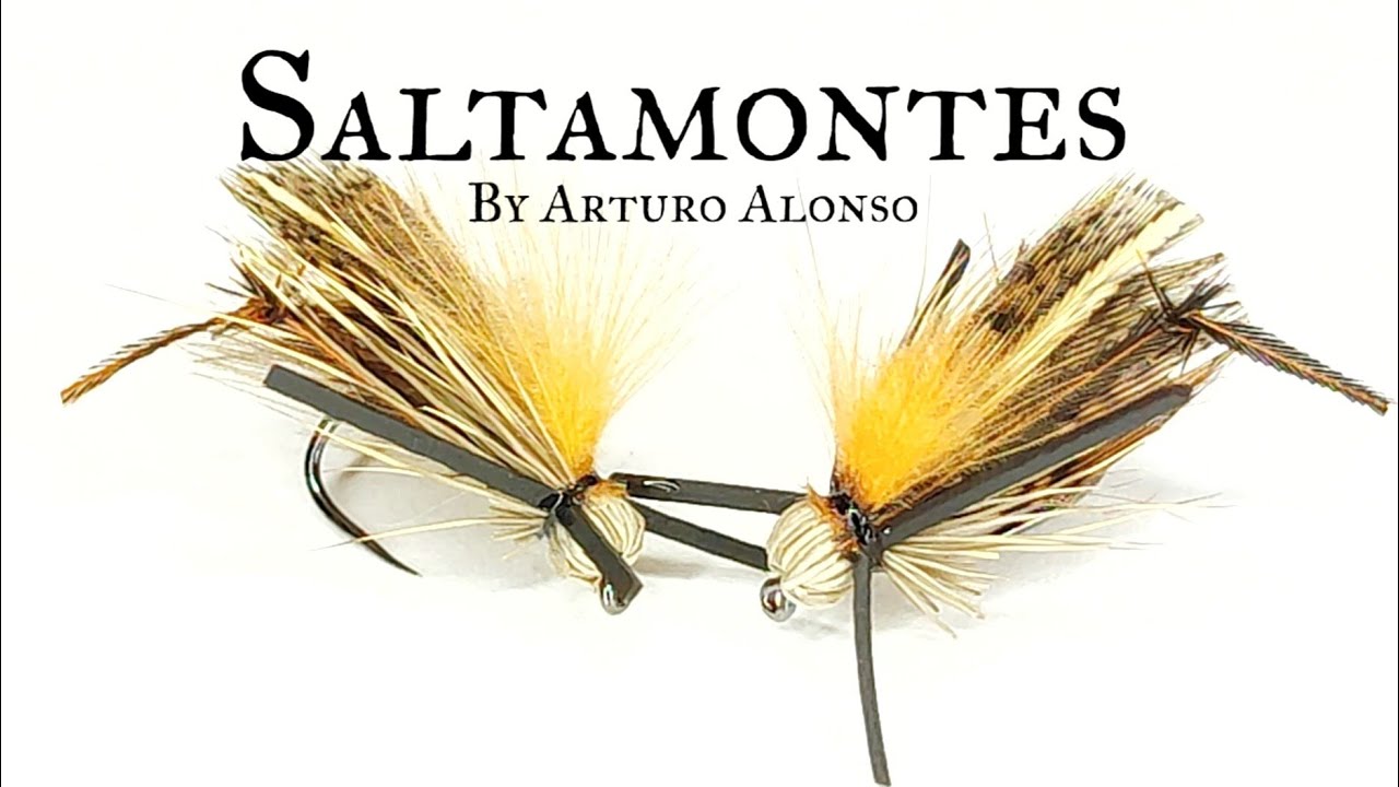 Montaje de Mosca: Saltamontes en versión clásica con pelo de ciervo y CDC.