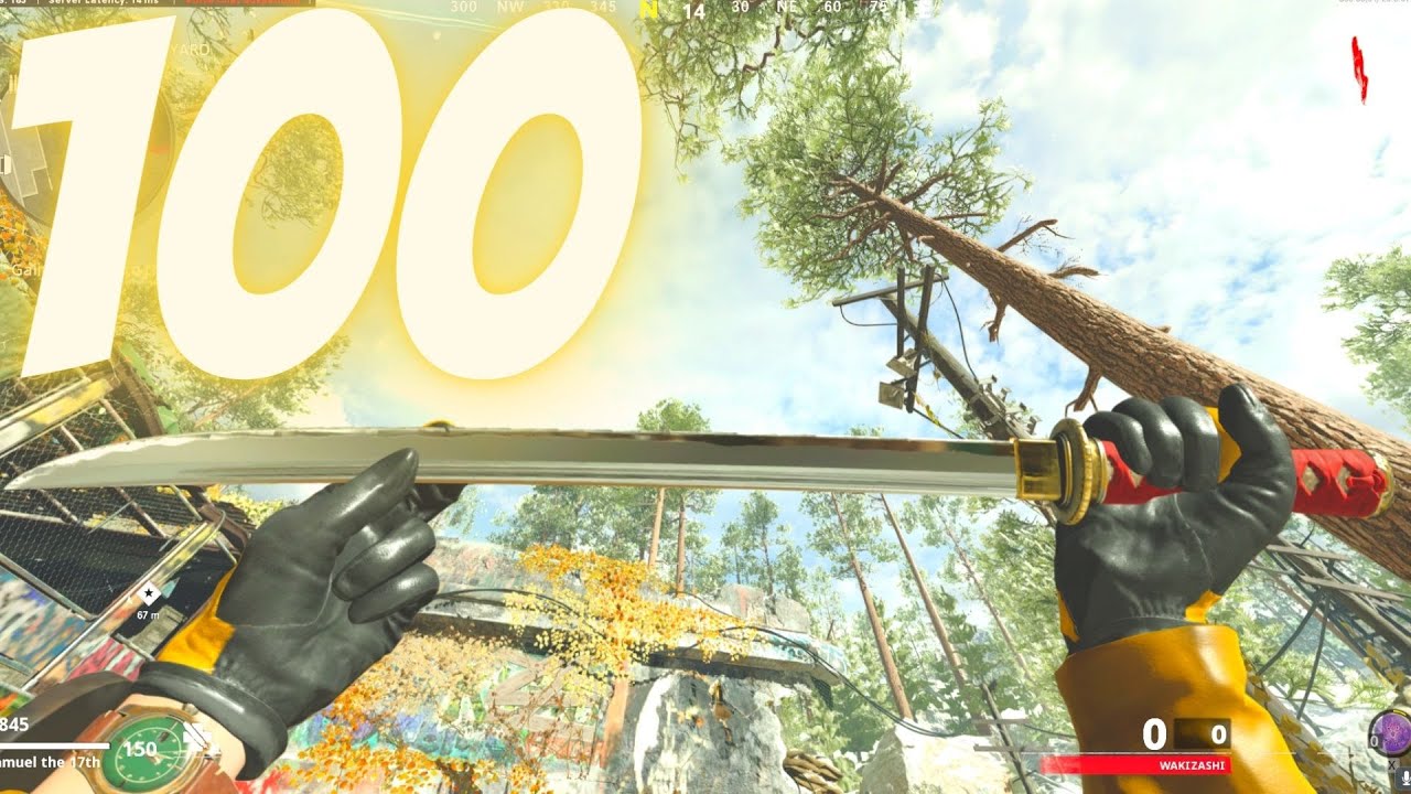 New Wakizashi Sword Round 100 Cold War Zombies