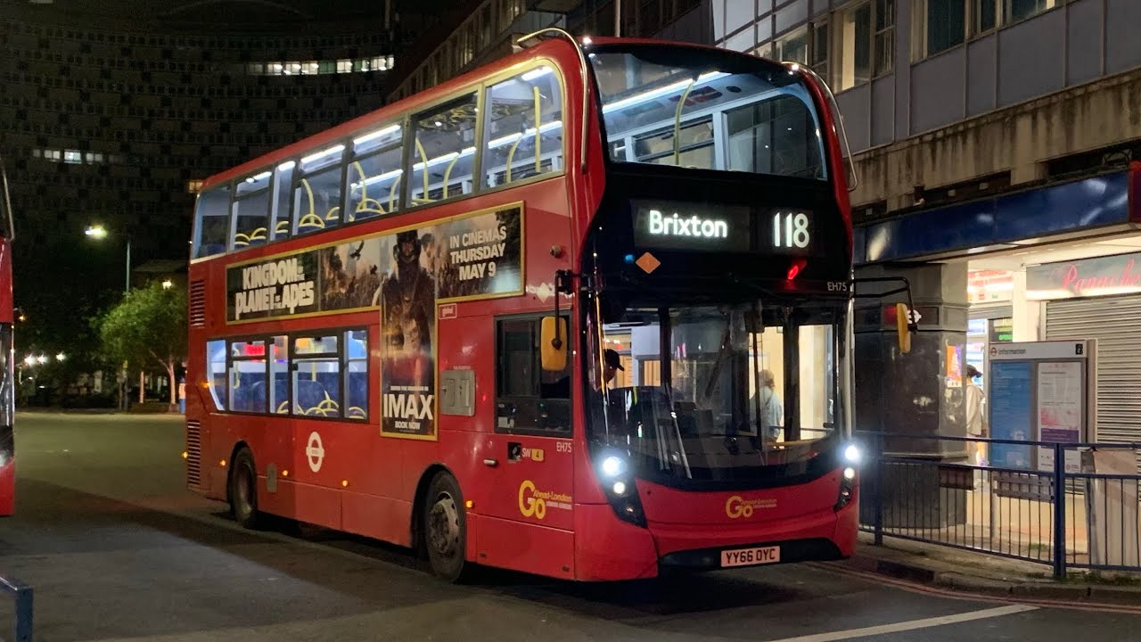 Full Route Visual | Route 118 | Brixton to Morden | EH75 YY66OYC