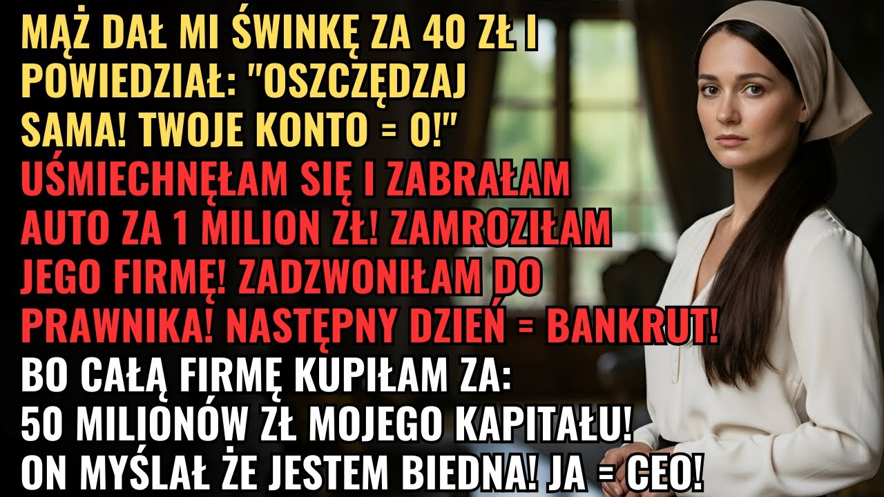 Mąż Dał Mi Świnkę Za 40zł, Siostrze Auto Za Milion. Uśmiechnęłam Się I Zabrałam Je🚗💎