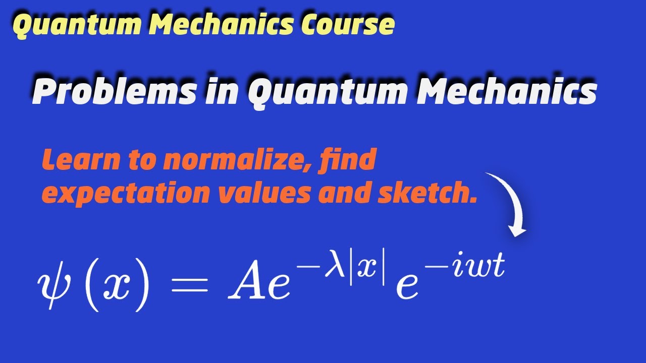 Quantum Mechanics: Normalize a Wavefunction + Find ⟨x⟩, ⟨x²⟩, and σ (Full Example)