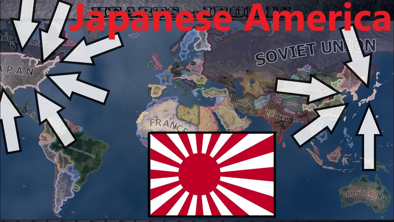 What If Japan Annexed The USA ? Hoi4 Timelapse