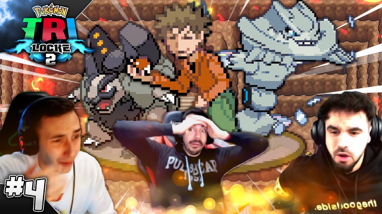 ¡MASACRE TRAS MASACRE!💀 VS LÍDER BROCK - Pokémon ✨TRILOCKE 2✨ #4