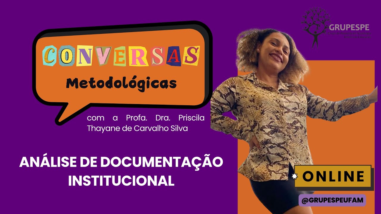 Conversas Metodológicas - Análise de Documentação Institucional