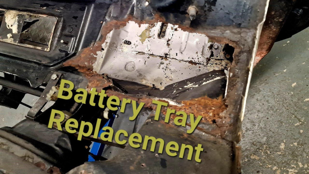 XR3i Race Car - Mk4 Escort Battery Tray Repair