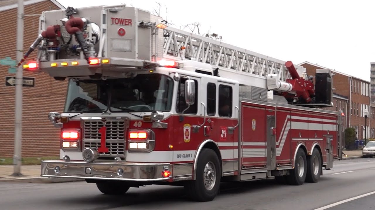 Baltimore City Fire Department Tower 49 Responding 12/16/24