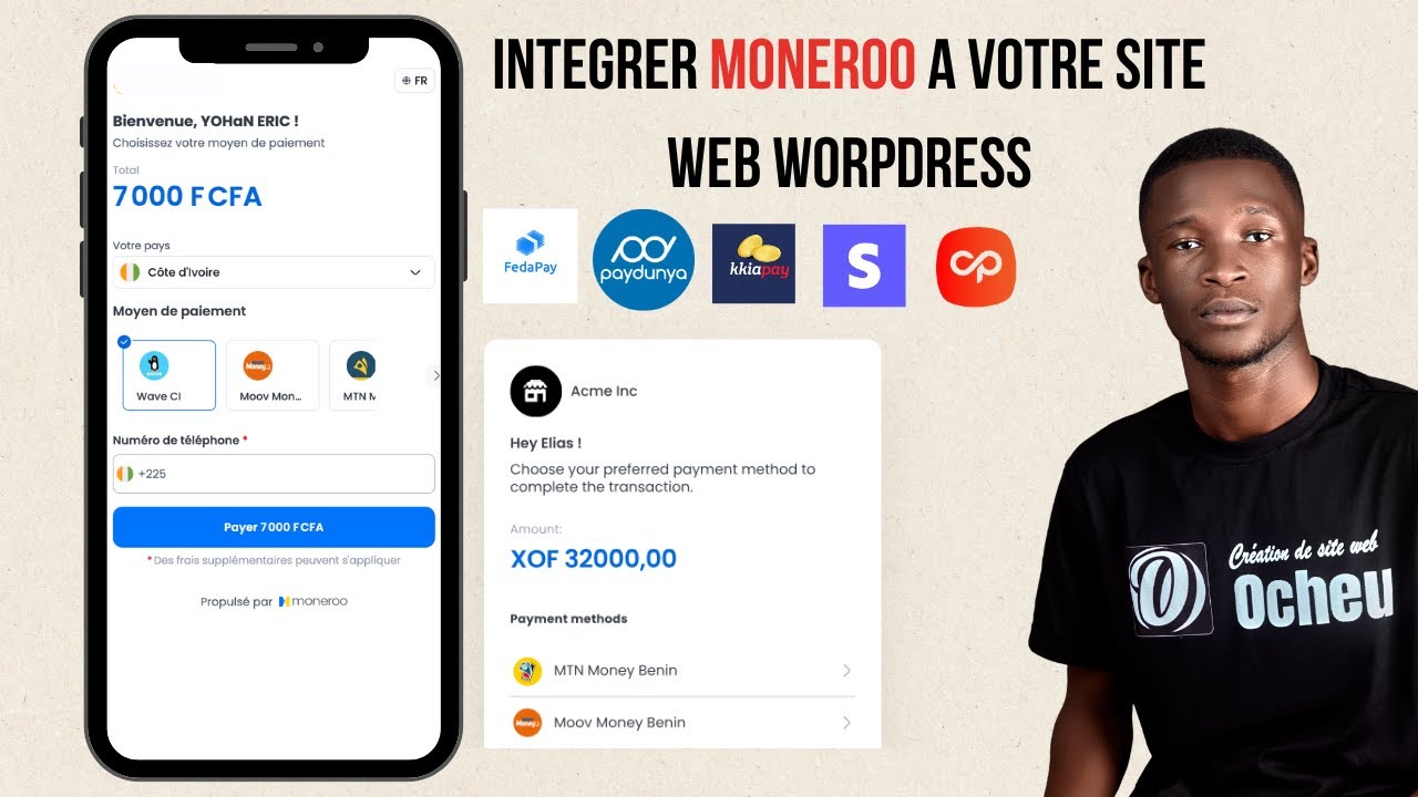 Integrer Moneroo A Votre Site Web Worpdress
