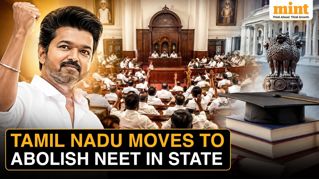 'NEET Undermines Poor Students': Tamil Nadu Assembly Passes Vijay Govt's Education Resolution
