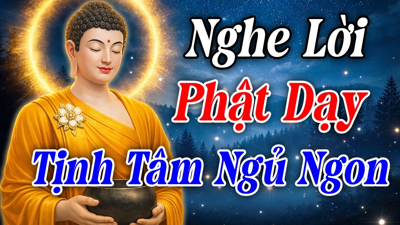 Nghe Lời Phật Dạy Trước Khi Ngủ - Giảm Căng Thẳng, Lo Âu, Chuyển Hóa Thân Tâm | Nghe 15 Phút Mỗi Đêm