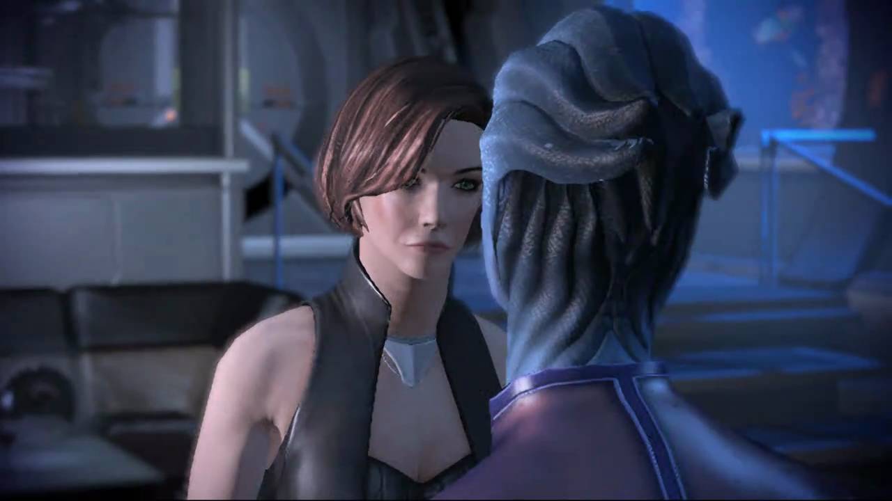 Mass Effect 1&2 - FemShep / Liara - Where we draw the line