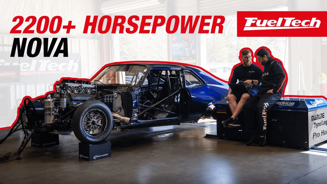 '72 Nova making some horsepower on the dyno | Terry Taylor / John Gibbons Race Cars