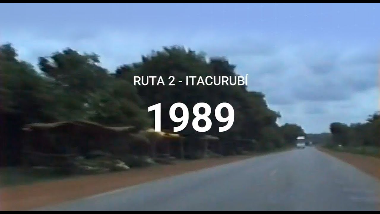 1989: Llegando a Itacurubí de la Cordillera (Itacoty) por Ruta 2 desde Oviedo, Paraguay