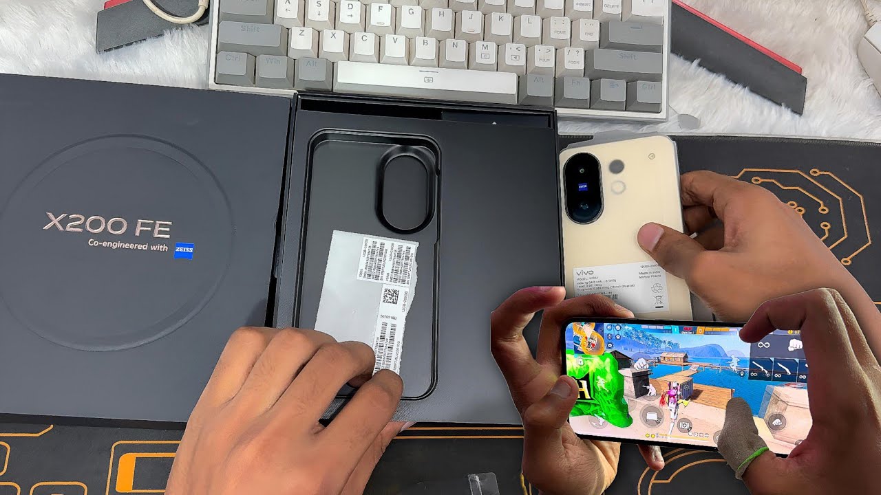 Vivo X200 Fe Unboxing 🎁 Free Fire Handcam ⚡ Setting + hud + sensi | free fire highlight