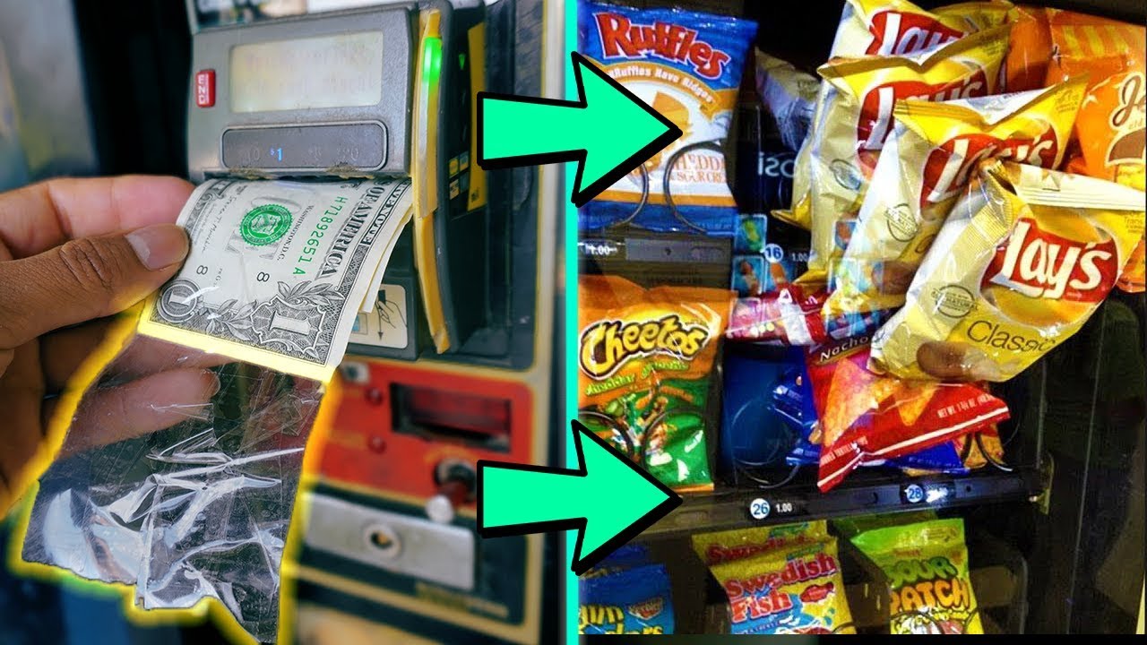 Does TAPE On A Dollar Hack ACTUALLY Work In A Vending Machine??