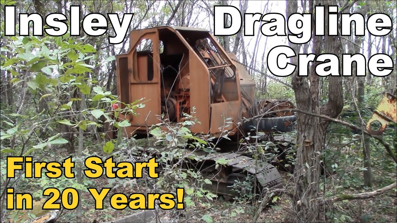 Insley Dragline Crane Starts and Runs after Sitting in a Field for 20 Years! - Part 2