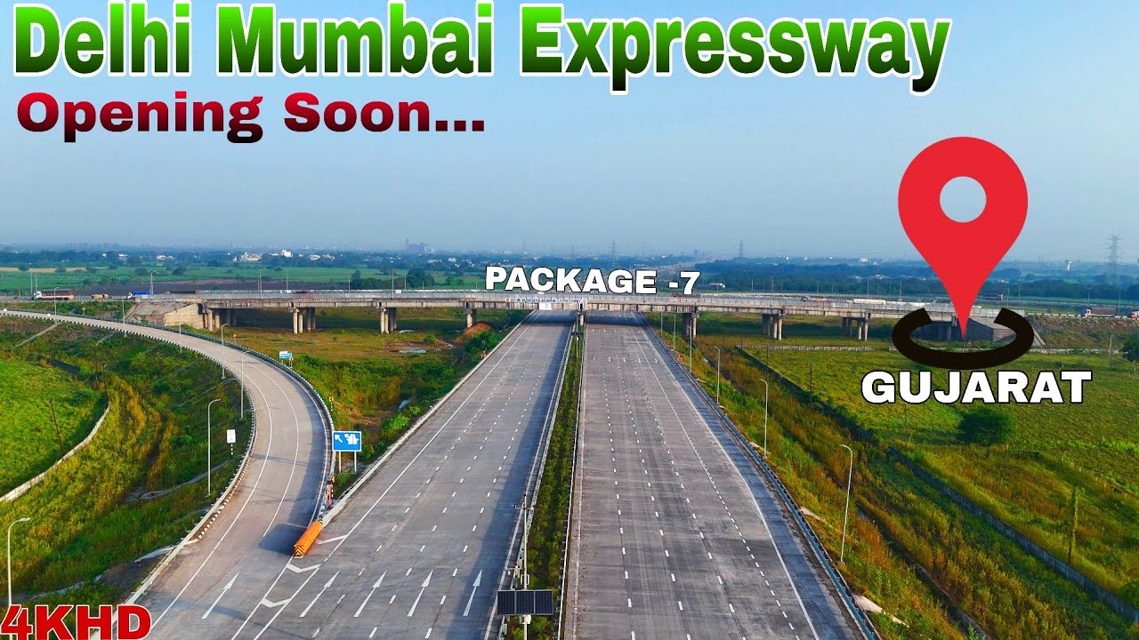 Delhi Mumbai Expressway Opening Soon.. Package -7 Sohna Vadodara Section Letest Update #4k 