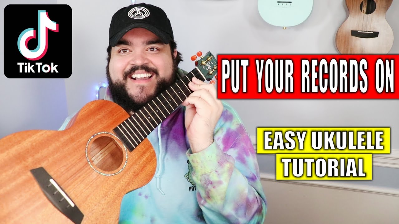 PUT YOUR RECORDS ON | Easy Ukulele Tutorial | TikTok Song