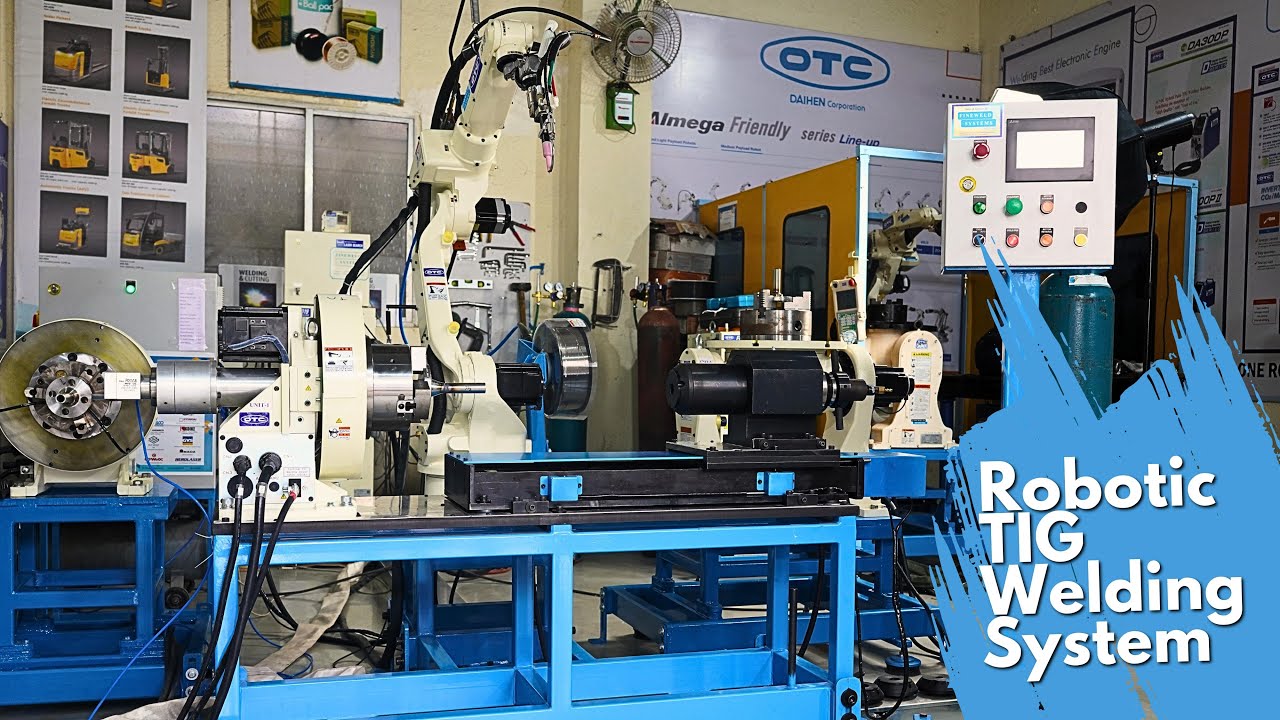 India's First Robotic TIG Welding System - Stainless Steel PIPE To Flange Tig Welding System.
